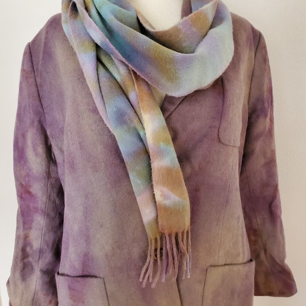 Wool camel Blazer coat Jacket purple 10 12 14 16 XL plus unisex Gray beige - Picture 4 of 15